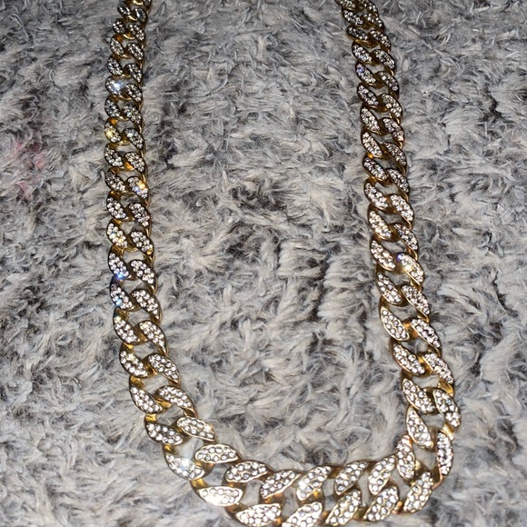 Other - Gold Diamond Plated Chain Necklace